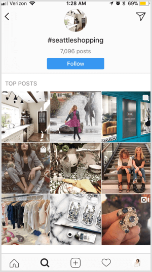 Az Instagram követi a hashtag funkciót