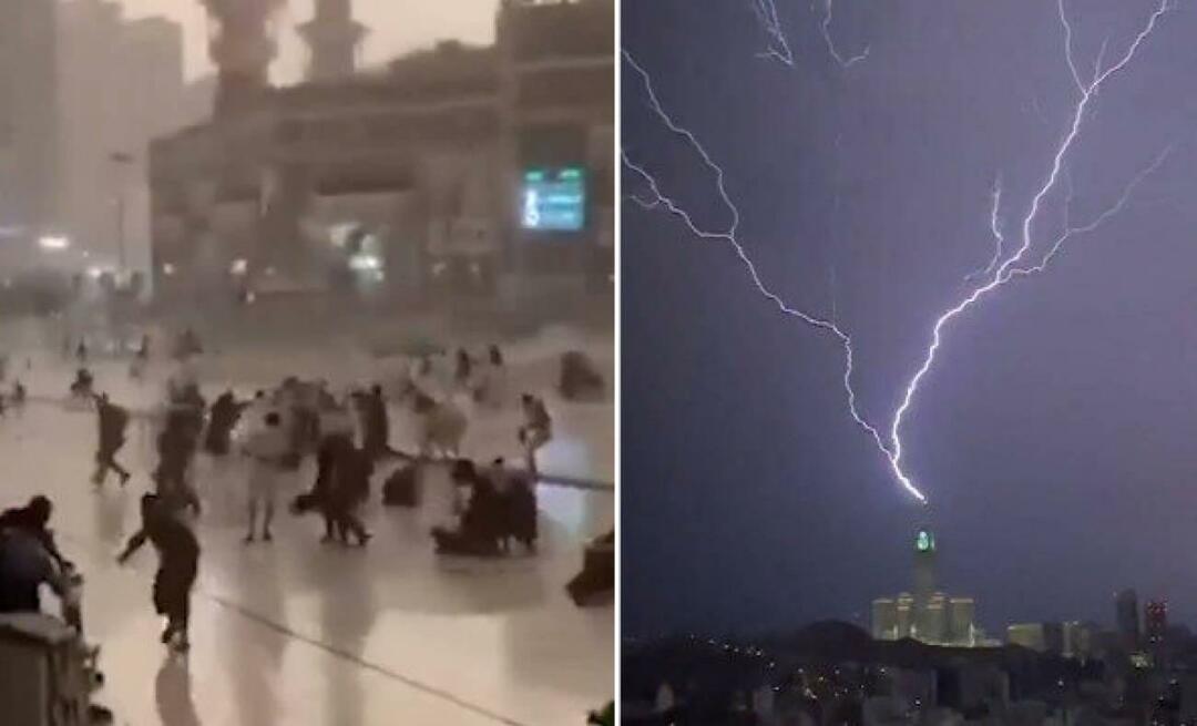 Heves esőzés és vihar után Mekkában a 