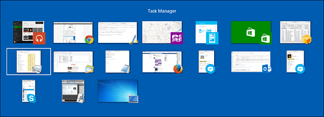 Feladatok váltása a Windows 8.1 modern felületén