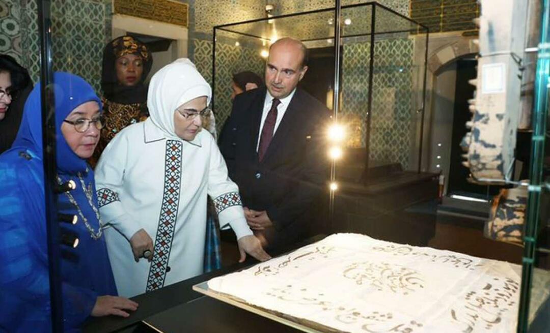 Erdoğan First Lady tartalmas látogatást tett a Topkapi palotában az államfők feleségeivel