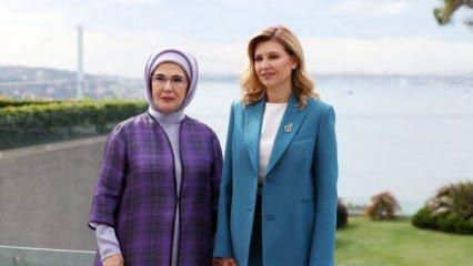 Emine Erdogan Olena Zelenska, Ukrajna elnökének felesége