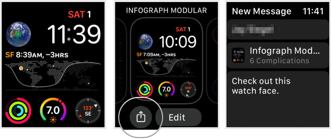 Az Apple Watch arcok létrehozása és megosztása az iOS 14 és a watchOS 7 rendszerben