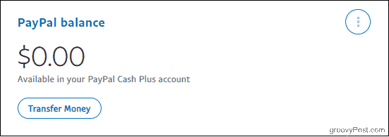 PayPal számlaegyenleg a Cash Plus számlával