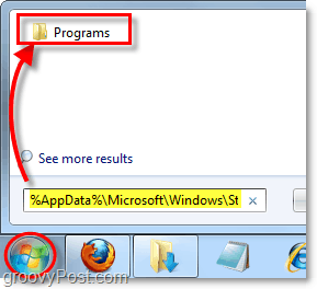a Start 7 mappába léphet a Windows 7 Start menüjéből