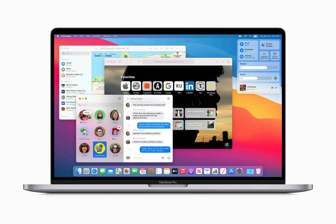 macOS Big Sur új funkciók