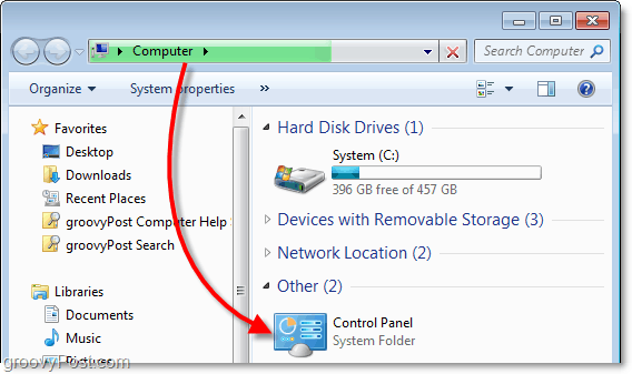 Tekintse meg a vezérlőpanelt a számítógépemen a Windows 7 rendszerben