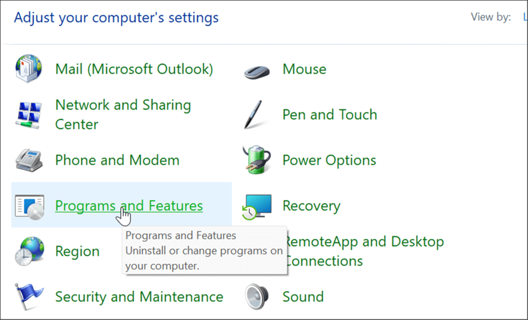 A programok és funkciók kezelik a Windows 11 opcionális funkcióit