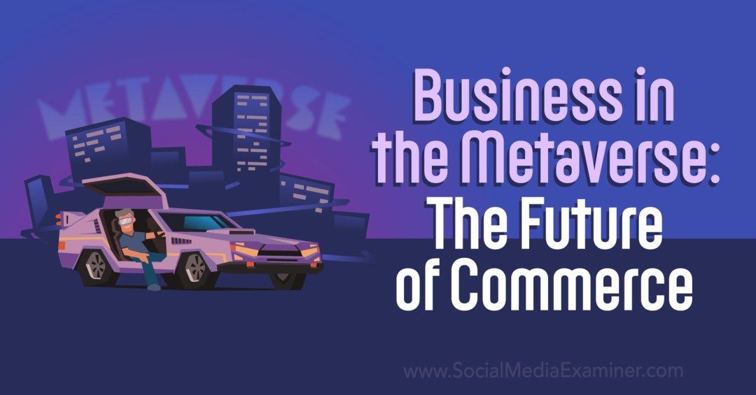 Vállalkozás a metaverzumban: A kereskedelem jövője – Social Media Examiner