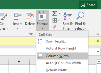 Az MS Excel tippeinek átméretezése-oszlopok-2