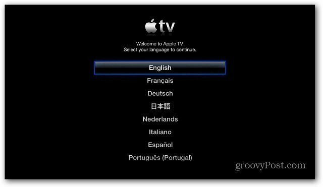 Az Apple TV beállítása