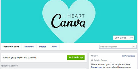 canva facebook csoport