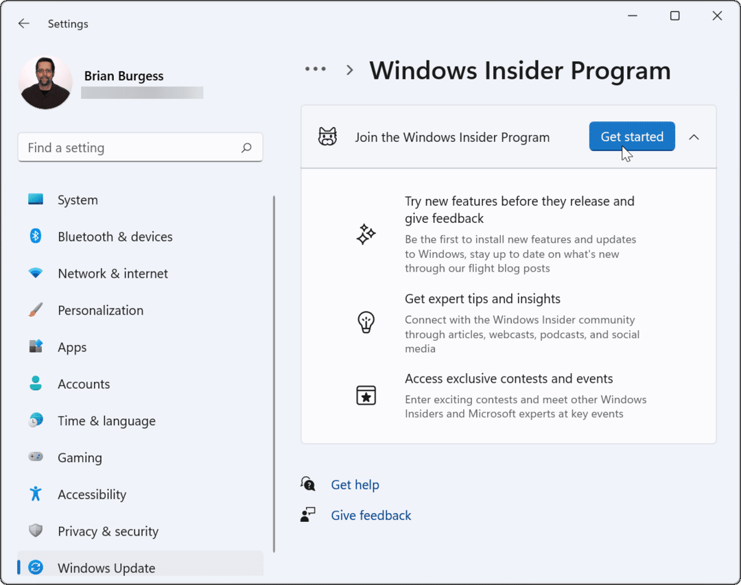 Hogyan csatlakozhat a Windows Insider programhoz Windows 11 rendszeren