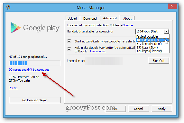 Hogyan kell használni a Google Music Scan and Match szolgáltatást