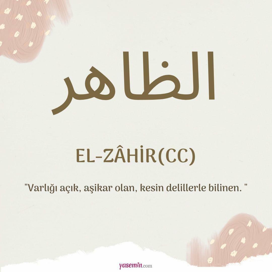 Mit jelent az al-Zahir (c.c)?