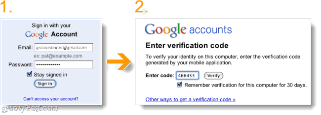 Kétlépcsős azonosító bejelentkezés a gmailbe