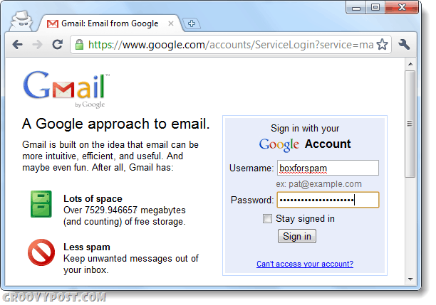 jelentkezzen be másodszor a gmailbe az inkognitó használatával több fiókba történő bejelentkezéshez