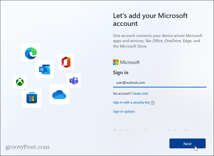 Add-Microsoft-fiók-Windows-11