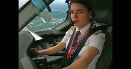 Ismét megmutatkozott a török ​​nők sikere minden téren! Török női pilóta...