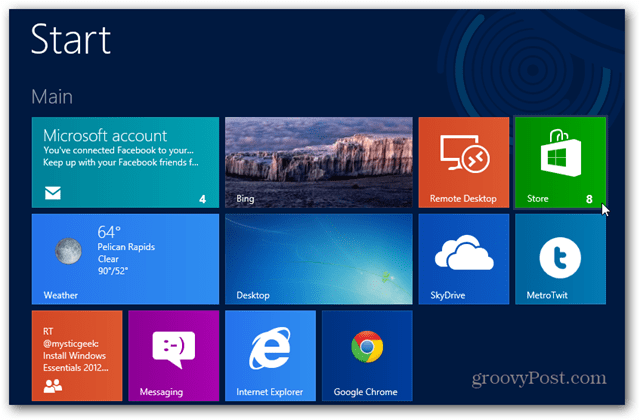 A Windows 8 alkalmazások frissítése