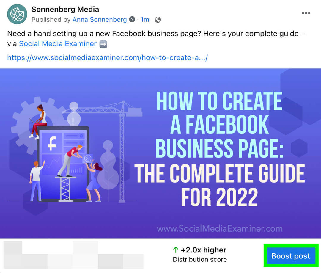 hogyan érje el a b2b-felhasználókat a megnövelt facebook-bejegyzésekkel-válasszon-post-to-boost-sonnenberg-media-example-18