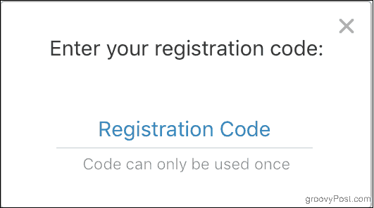 Írja be a regisztrációs kódját