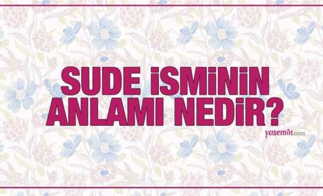 Mi a Sude név jelentése? A Sude név szerepel a Koránban? Hány embernek van Sude vezetékneve?