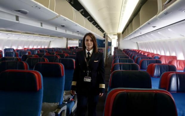 THY kolumbiai női pilóta