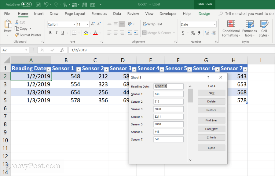 adatbeviteli űrlap Excelben