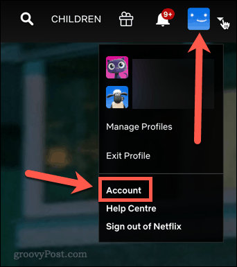 Netflix-fiók ikonra