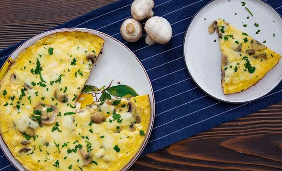 Hogyan készítsünk gombás omlettet? Praktikus és finom gombás omlett recept szahurhoz