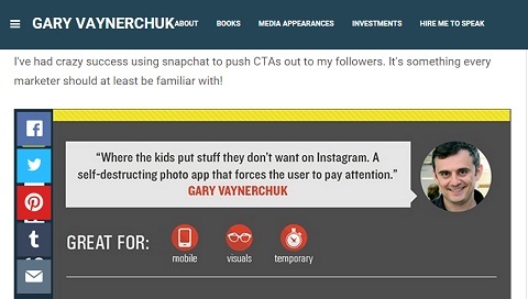 Gary Vanderchuk idézi a Snapchat fontosságát