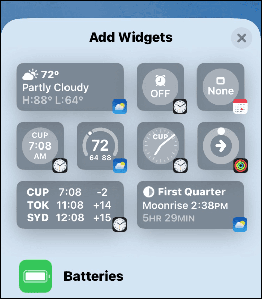 Adjon hozzá widgeteket az iPhone zárolási képernyőjéhez