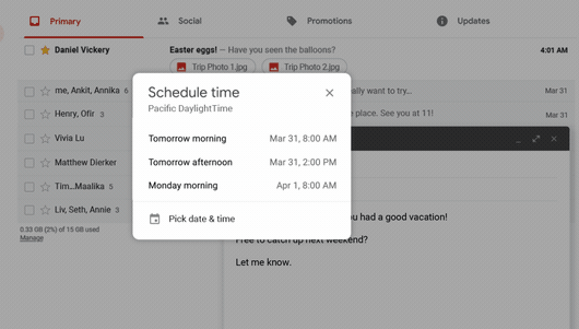 Ütemezze a Gmail Time Desktop alkalmazást