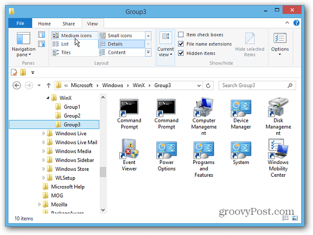 A Windows 8 Power User menü szerkesztése