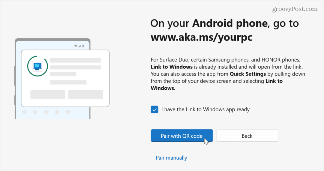 Fényképek átvitele Androidról Windows 11-re a Phone Link segítségével