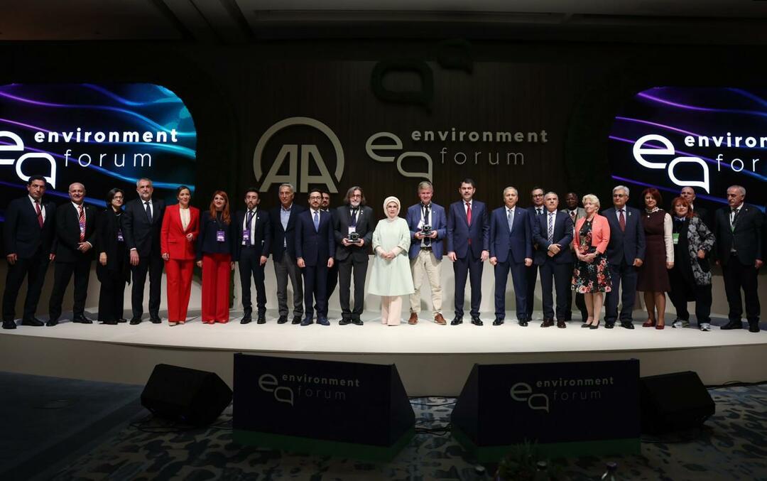 Emine Erdoğan köszönetet mondott az Anadolu Ügynökségnek a Nemzetközi Környezetvédelmi Fórumon