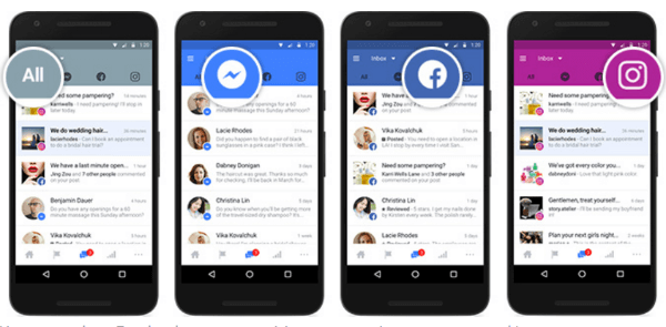 A Facebook lehetővé tette, hogy a vállalkozások összekapcsolják Facebook, Messenger és Instagram fiókjaikat egy postaládába, így egyetlen helyen kezelhetik a kommunikációt.