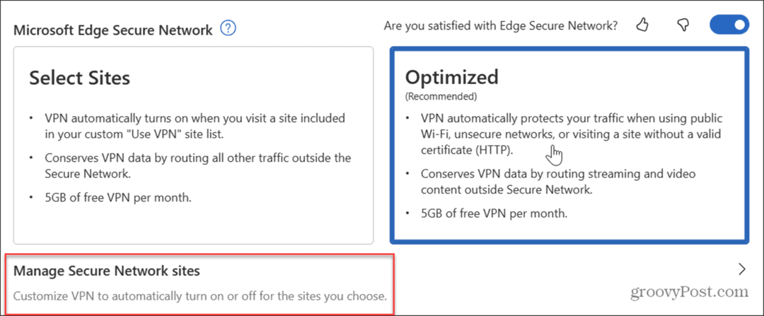 Használja a Microsoft Edge VPN-t