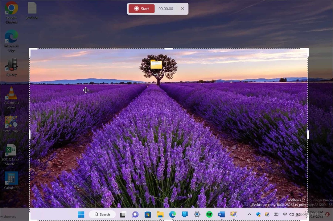 Képernyőrögzítés a Snipping Tool segítségével Windows 11 rendszeren