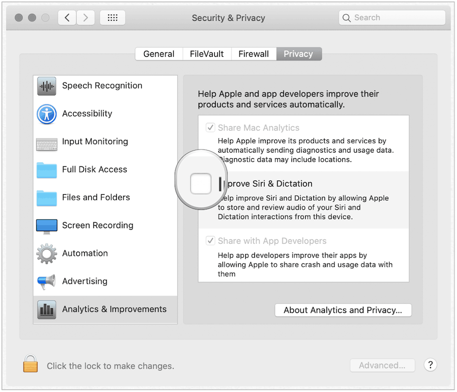 Siri Opt-Out Mac rendszeren