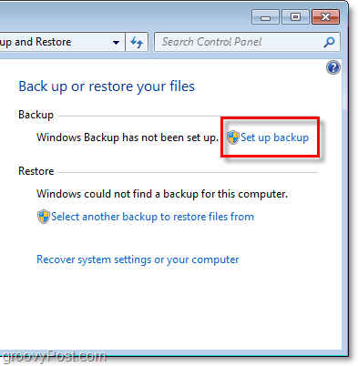Windows 7 biztonsági másolat - a biztonsági mentés beállítása