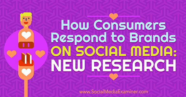 Hogyan reagálnak a fogyasztók a közösségi médiában található márkákra: Michelle Krasniak új kutatása a közösségi média vizsgáztatójáról.
