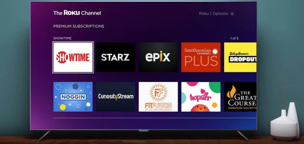 A Roku csatorna prémium streaming szolgáltatás előfizetéseket ad hozzá