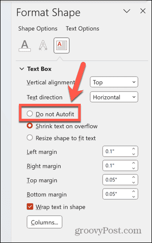 a powerpoint nem illeszkedik automatikusan