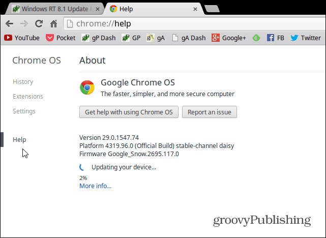 A Google Chromebook kézi frissítése