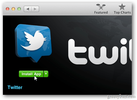 Hivatalos OS X Twitter App