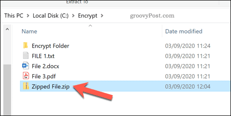 ZIP fájl megnyitása Windows 10 rendszerben