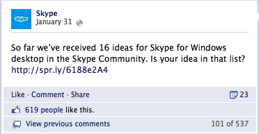 skype a facebook-on