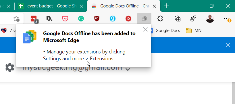 Google Dokumentumok offline bővítmény