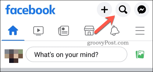 Facebook mobil keresés ikonra